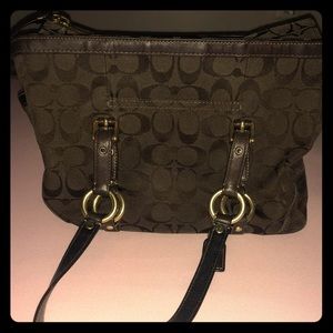 Brown Coach Shoulder Bag